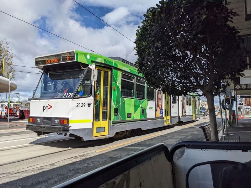 Tram at Glen Huntly
