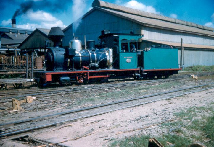 0-6-0 Hudswell Clarke locomot
Melbourne 0-6-0 Hudswell Clarke locomotive, 2', Victoria Mill 1959.
