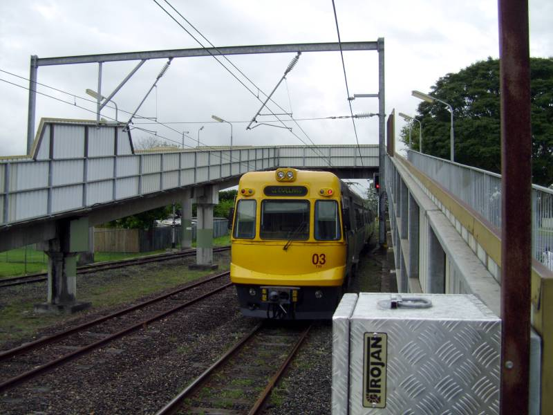 Doomben
EMU 03 departs from Doomben. 
18th November 2010
