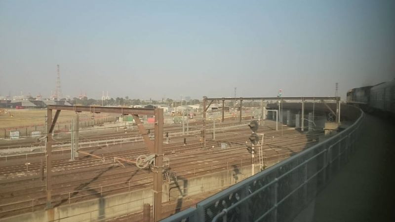 Departure 
The Overland shortly after departure from Southern Cross. 
