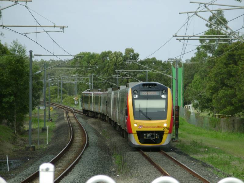 Lota
Doomben service ex Cleveland coming off the single line for Lota station, a key passing point on the single line Manly <> Cleveland  24 September 2010. 
