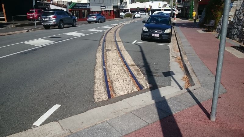 A short section of track remains.
